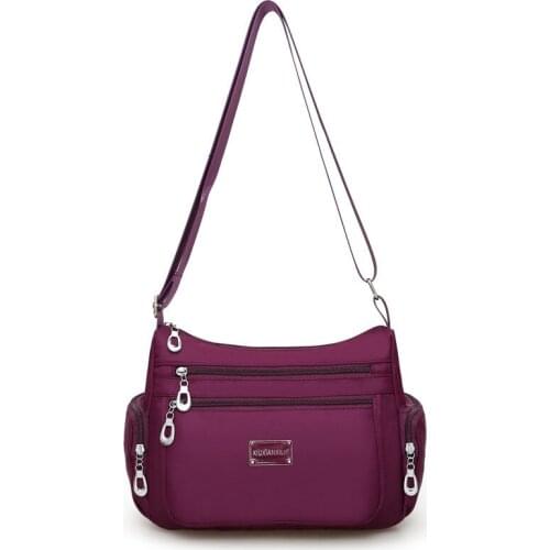 Women Casual Bolsos Messenger Bag Waterproof Nylon Shoulder Bag Large Capacity Mom Handbags Tote Crossbody Pack sac a main Purse