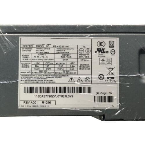 SZWXZY Original PS-4241-01 For Lenovo M92P M82 240W 14-Pin Power Server Power Supply 54Y8849 100% Working