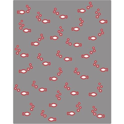 Lovely Little Fishes Cutting Dies Carbon Steel Stencils for DIY Scrapbooking Paper Cards Embossing album Craft Cut Die 110*140mm