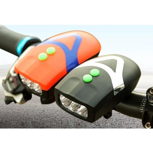 Bicycle Accessories 3 LEDs Bicycles Bell Car Light Electronic Horn Siren for Kid Children Bike Scooter