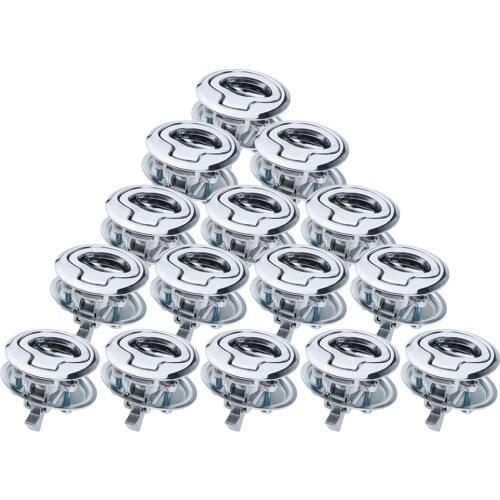 15x Flush Hinge Pull Locker Hatch Latch Marine Boat Turning Lock Lift Handle