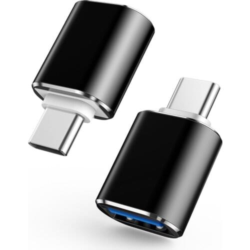 2PCS Universal Usb To Type C Adapter For Android Mobile Mini Type-C Jack Splitter smartphone USB C Connectors OTG Converter