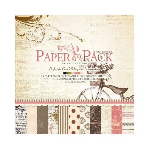 27sheets/pack,12 inch romantic love Scrapbook Paper origami paper DIY Gift Wrapping cardstock making background Deco Craft Art
