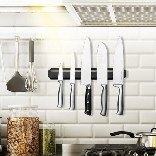 2x Wall-Mount Magnetic Knife Holder ​Chef Rack Strip Utensil Knives Stands Home Kitchen Organizer Storage Tool Accessories