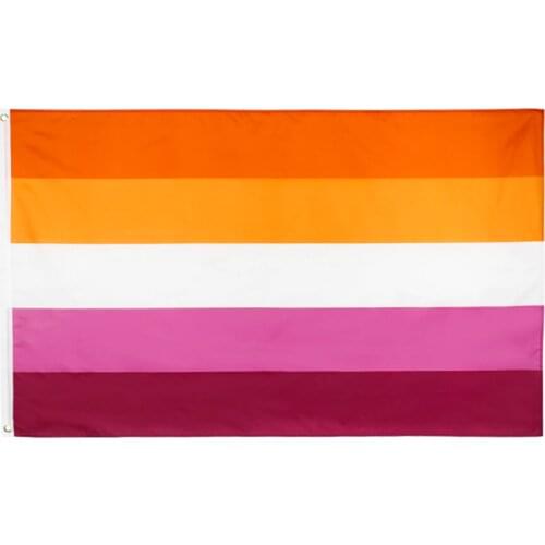 90x150 CM LGBT 2019 Lesbian Flag for Decoration