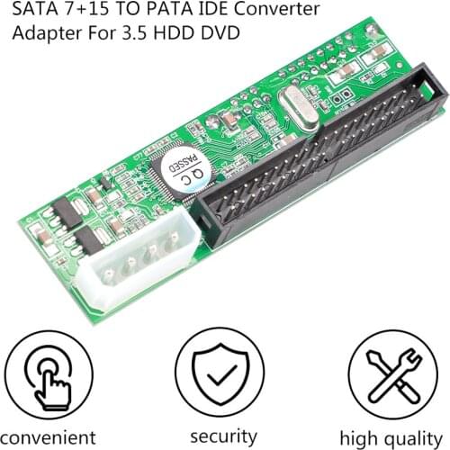Molex Power 22Pin Sata 2.5" 3.5" to IDE 3.5" 44pin HDD Hard Disk Driver Adapter Converter Adaptor ATA 100 133 HDD DVD CD 4P