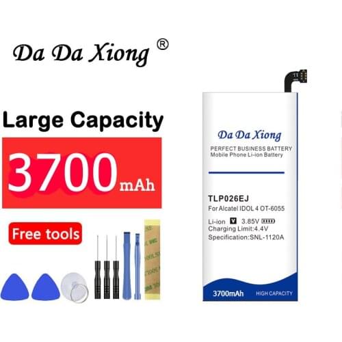 3700mAh TLp026EJ Battery For Alcatel idol 4 OT6055 6055H 6055Y 6055U 6055 6055K 6055B Battery +Gift tools