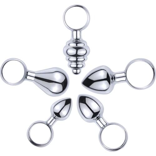 Finger Anal Beads Toys Metal Butt Plug Masturbator for Man Anal Vibrators Anal Plug Private Goods for Men Adult Toys Sex Shop