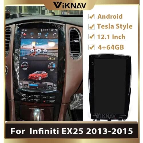 Tesla style 2 din Android car stereo autoradio for infiniti EX25 2013-2015 car radio multimedia player GPS navi DVD player