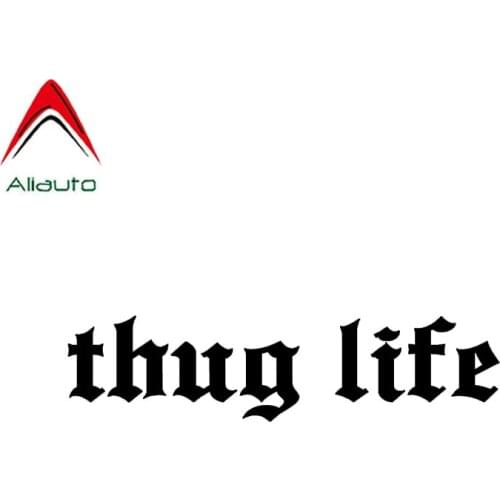 Thug Life Funny Sticker Waterproof Decals for Car Rear Windshield Truck Bumper SUV Door Laptop Kayak Art Wall Etc,18cm*4cm