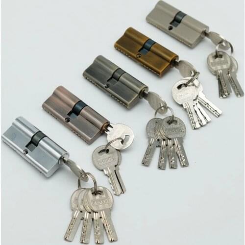 High Quality Zinc Cylinder 70MM Double Keys Lock Cylinder Factory