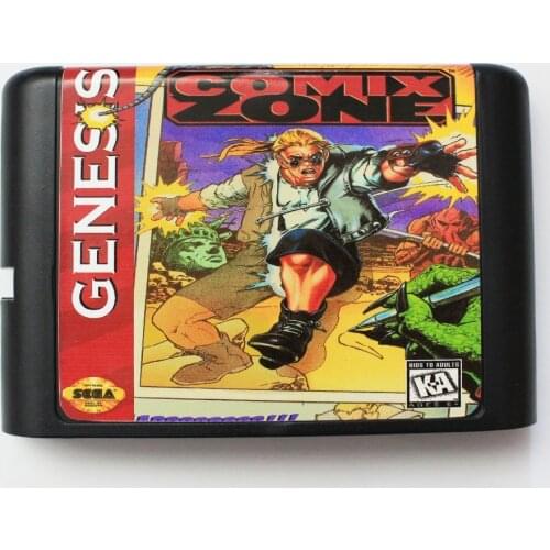Comix Zone 16 bit SEGA MD Game Card For Sega Mega Drive For Genesis