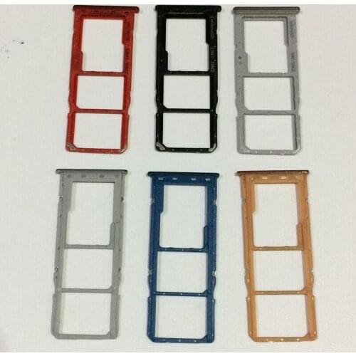 100Pcs/lot Dual Sim Card Tray Slot Micro SD Memory Card Holder for Samsung A30 A50 A305F A505F A305 A505 Replacement Parts
