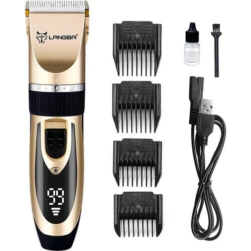 Electric Animal Pet Hair Remover Trimmer Kit Low Noise Dog Shaver