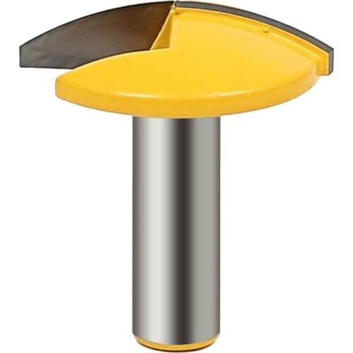 1Pc 1/2 1/4 Shank Carbide Alloy Thin Small Round Bowl Router Bit Tenon Cutting Tool Woodworking Milling Cutter