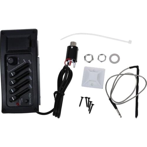 Guitar Preamp Amplifier equalizer EQ 4-Band EQ Preamp Acoustic Piezo 7545r