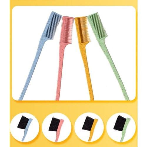 Eyebrow Eyelash Comb Multifunctional Soft Nylon Double-head Brow Comb Brush for Female