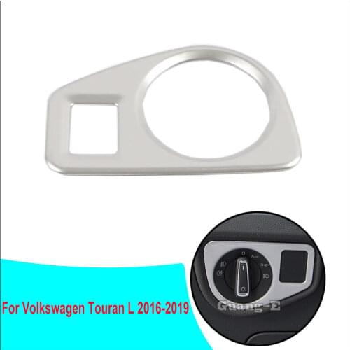 Car Detector Cover Front Headlight Light Switch Button Trim Frame Lamp Parts For VW Volkswagen Touran L 2016 2017 2018 2019
