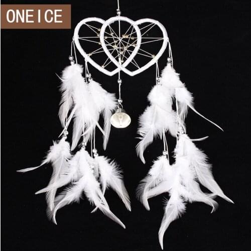 Double Heart Dreamcatcher Car Ornaments Dreamcatcher Campanula christmas decorations for home