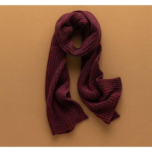 MERRILAMB 2021 Hot Sale 100% Goat Cashmere Knitting Scarf Women Winter New Fashion Thick Warm Soft Scarves For Ladies 168*35 CM