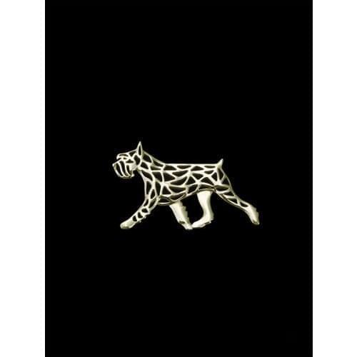 Trendy Standard Schnauzer vintage brooches plated silver plated men brooches fashion jewelry hand of king