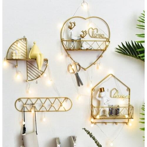 Wall Mounted Storage Rack Multipurpose Key Coat Hanging Rack Organizer Shelf Living Room Bathroom Kitchen Decor