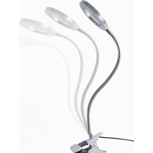 Desk Clip Illuminated Magnifying Glass Cold Light Beauty Nail Helping Hand Magnifying Lamp Led 3x Flexible Table Led Magnifier