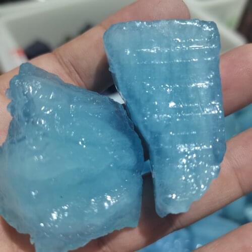 1pcs Natural Aquamarine Quartz Beryl Gemstone Crystal Stone Mineral Specimen