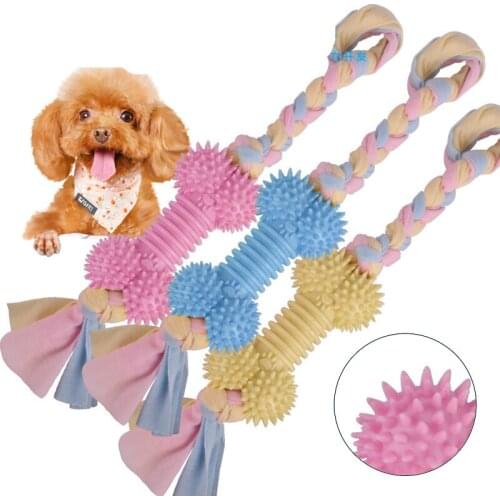 New Pets Toy Toothbrush Dog Chewing Toy Teddy Small Dog Cotton Rope Rubber Pet Supplies Cleaning Oral Dog Toy Star Puppy Toy