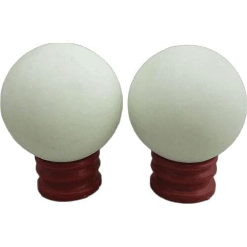 A pairs of fluorescent luminous ball ornaments 5cm