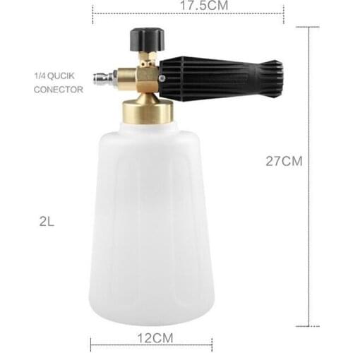 Car Washer Foam Gun Snow Foam Gun Foam Blaster, High Pressure, 2L Wash Bottle, Adjustable
