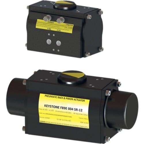 Keystone F89U pneumatic right angle rotary actuator Control valve single/double acting pneumatic actuator