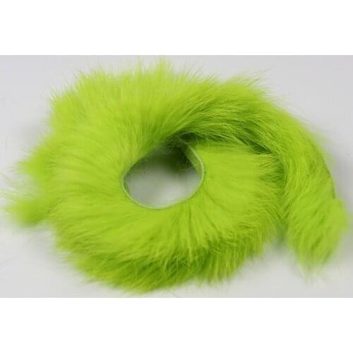 2pcs 5mm Wide Rabbit Fur Hare Zonker Strips for Fly Tying Material Streamer Fishing Flies Making