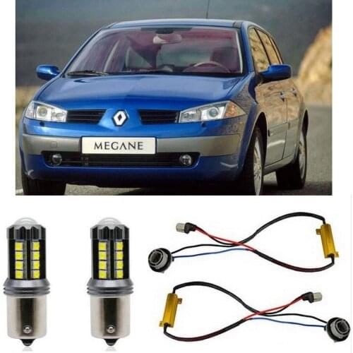 Fog lamps for RENAULT MEGANE 2 II BM0/1 CM0/1 Stop lamp Reverse Back up bulb Front Rear Turn Signal error free 2pc