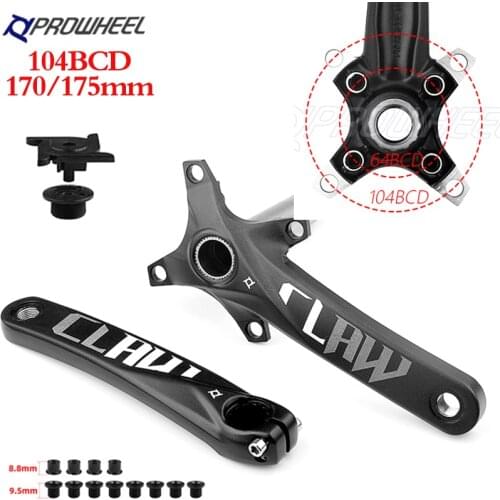 Prowheel Universal Bike Crankset 170mm 175mm 104/64 BCD Crank Double Speed Mountain Bike Crank MTB Bicycle Part