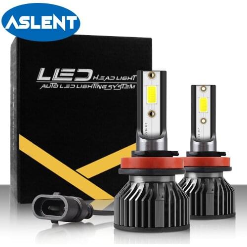 ASLENT Mini lampada H4 H7 LED Car Headlight 10000LM 6500K Auto Lamp H1 H3 9005 HB3 9006 9004 9007 HB4 H8 H9 H11 fog lights Bulbs