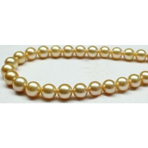 Eternal wedding Women Gift word 925 Sterling real 925 real natural big Huge 18"8-9mm natural south sea genuine ro