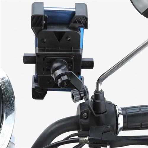 Bicycle Phone Holder Motorcycle Handlebar Computer Mount Bracket Mountain Road Bike Phone Rack Support For 4-6.5inch Phone