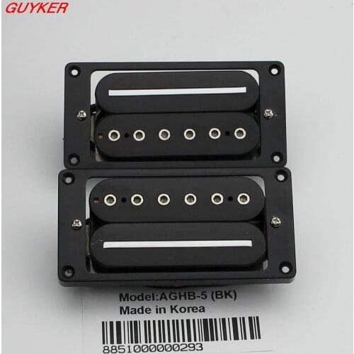Inner Six Angle Hot Rail Five Line Pickup Black Guitar Pickups(bridge&neck)