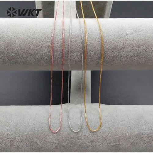 WT-N1044 WKT Wholesale New Fashion High quality Necklace Chain For Connector Exquisite Famous Chain For Pendant