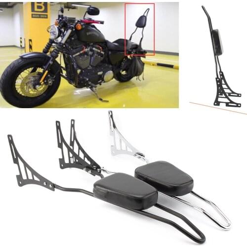 Motorcycle Rear Passenger Sissy Bar Backrest Pad Protector For Harley Davidson Sportster XL 883 1200 XL883 XL1200
