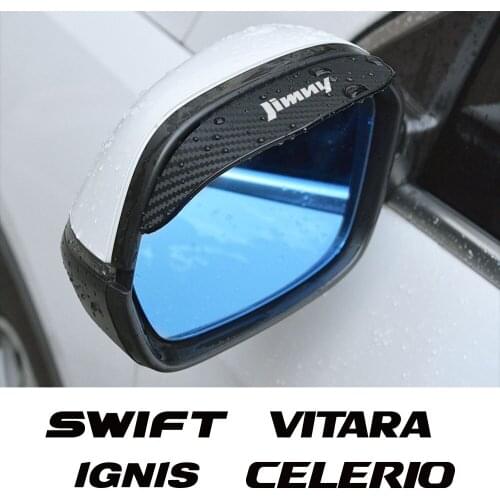 Rearview Mirror Rain Eyebrow For Suzuki Jimny Swift Grand Vitara Ignis Alto Baleno SX4 Samurai S-Cross Celerio Car Accessories
