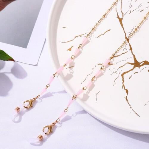 Women Eyeglass Sunglasses Holder Chain Lanyard Neck Strap Rope Fashion Glasses Chain Rhinestone Eyewear Decoration Accessories