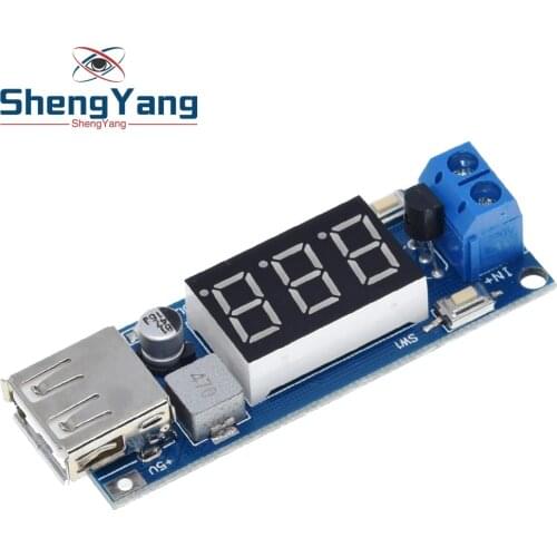 1PCS ShengYang DC-DC Step Down Module Two-wire Voltmeter 5 V USB Charger or Power Supply Input 4.5V-40V Output 5V/2A