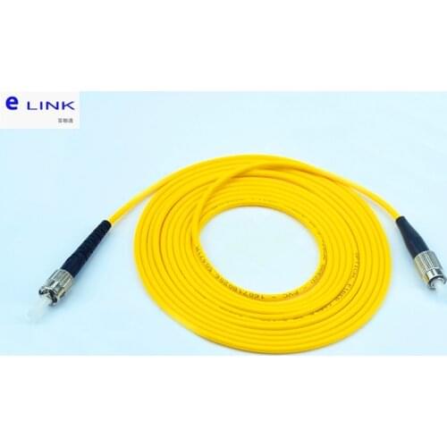 10pcs FC-ST fiber optic patch cord SM Simplex 1M 2M 3M 5M 7M 10M ST-FC optical fibre jumper 2.0 3.0mm SX free shipping IL