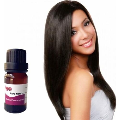 100% nature Garlic hair care essential oil 10ml purifying Garlic hair care make hair straightening smoothing shinning essence