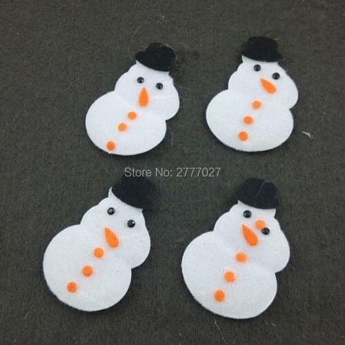 20pcs 5.0CM PB55 Circles Eco-friendly Cute DIY Accessories Jewelry Decoration Materials With Christmas Snowman shape,Kids Toy