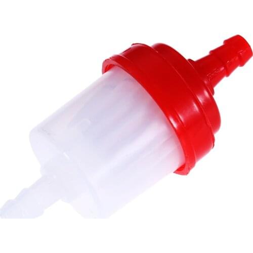 5Pcs Motorcycle Petrol Gas Fuel Gasoline Oil Filter Hose Lines For Scoote Motorcycle Moped Scooter Dirt Bike ATV Go Kart Red