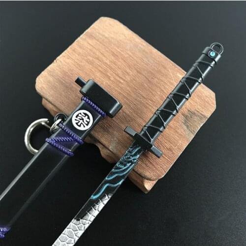 Anime sword role playing magic blade bounce weapon assassin peripheral seven scissors 22CM Kinfe token toy collection