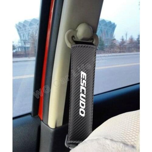 Car Safety Belt Covers For Suzuki Escudo Carbon Fiber Seatbelt Cover Auto Belts Protector Interior Car Accessories